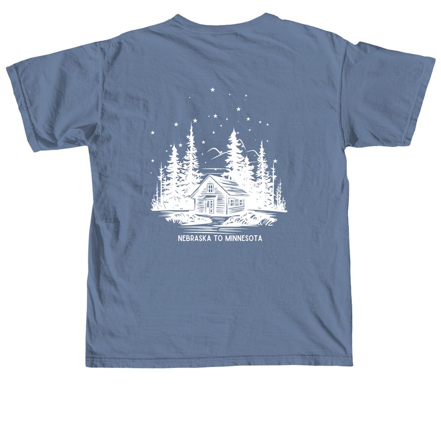 Leadership, a Blue Jean Comfort Colors Unisex Tee (back-view)