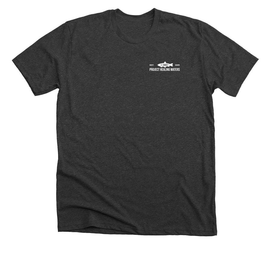 WV Patriot Fly, a Dark Grey Heather Premium Unisex Tee