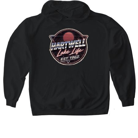 Hartwell Lake Life Cares, a Black Gildan Softstyle Pullover Hoodie