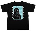 Indigenous Women Rising est. 2012, a Black Comfort Colors Unisex Tee (back-view)