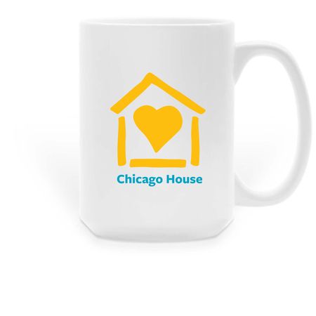 Chicago House and Social Service Agency, a White Large Coffee Mug