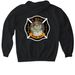 C-Shift Scramble, a Black Gildan Softstyle Pullover Hoodie (back-view)