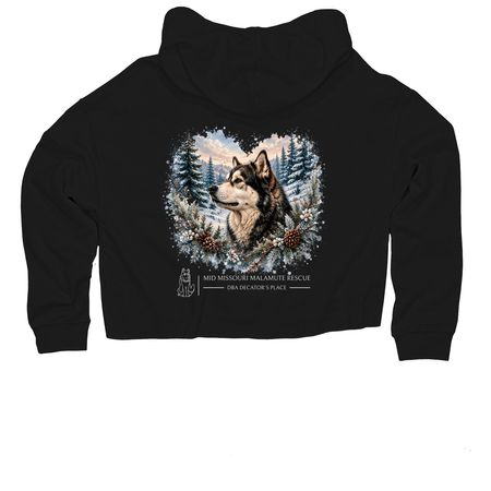 Cold?, a Black Women?s Lightweight Cropped Hoodie