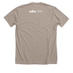 ALPINE 2026, a Heather Stone Premium Unisex Tee (back-view)