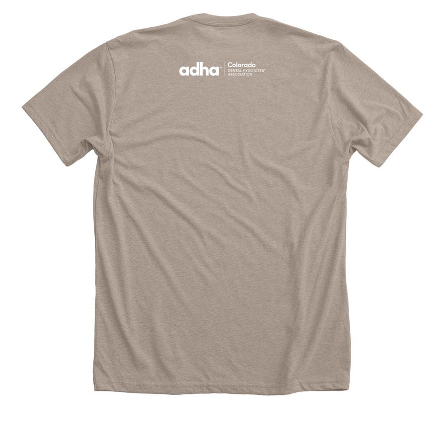 ALPINE 2026, a Heather Stone Premium Unisex Tee (back-view)