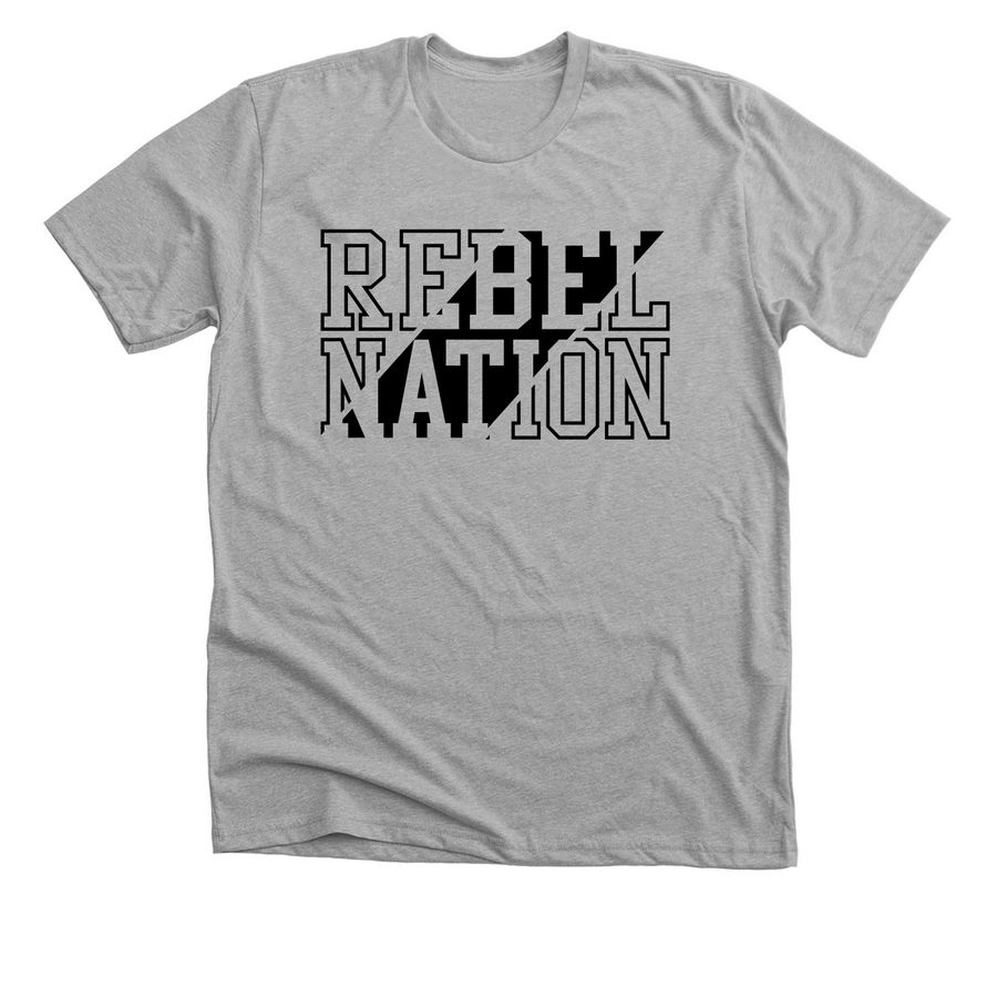 Black Rebel Nation&nbsp;, a Athletic Heather Premium Unisex Tee