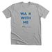 WALK WITH ME, a Athletic Heather Premium Unisex Tee