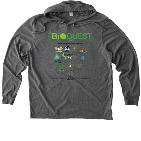 Happy 40th BioQUEST!, a Aluminum Grey Allmade Eco Triblend Hoodie Tee