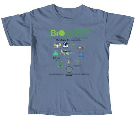 Happy 40th BioQUEST!, a Blue Jean Comfort Colors Unisex Tee