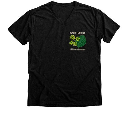 We are GSEMG Shirts, a Black Heather Premium V-Neck Tee