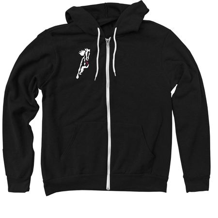 Wild Hearts Fall Merchandise, a Black Zip Up Hoodie