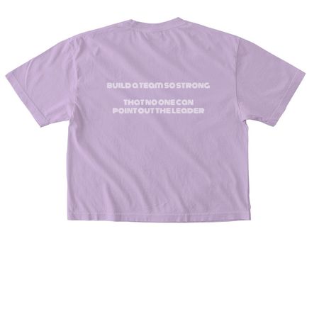 Two Sided Strong Team/ Retro&nbsp;, a Orchid Comfort Colors Boxy Tee (back-view)