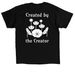 Wonderfully made&nbsp;, a Black Classic Unisex Tee (back-view)