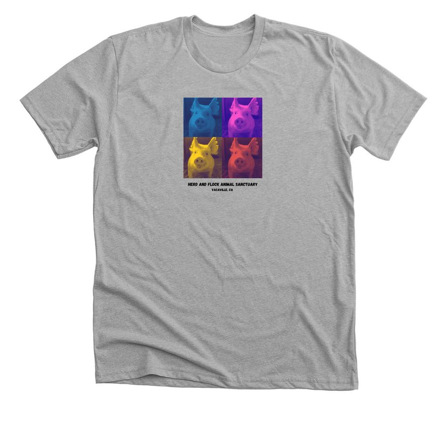 Olivia - pop, a Athletic Heather Premium Unisex Tee