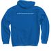 Logo Hoodie, a Royal Blue Pullover Hoodie (back-view)