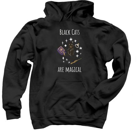 Fix'N Wag'N: Black Cats Are Magical, a Black Pullover Hoodie