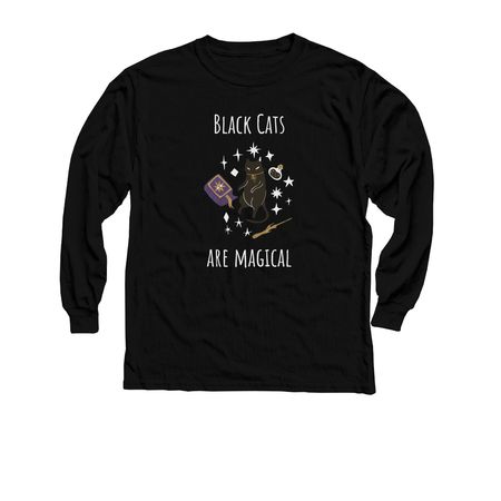 Fix'N Wag'N: Black Cats Are Magical, a Black Youth Long Sleeve Tee