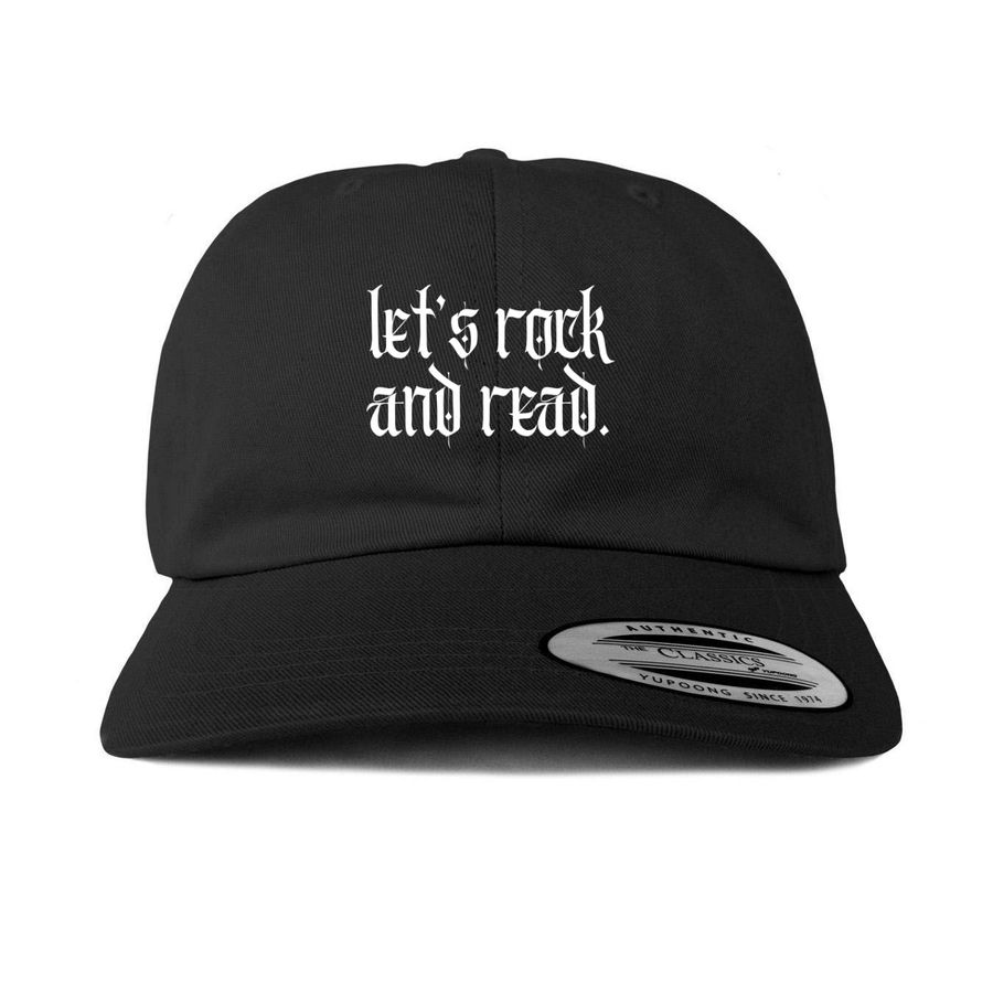 let's rock and read hat, a Black Printed Classic Baseball Cap