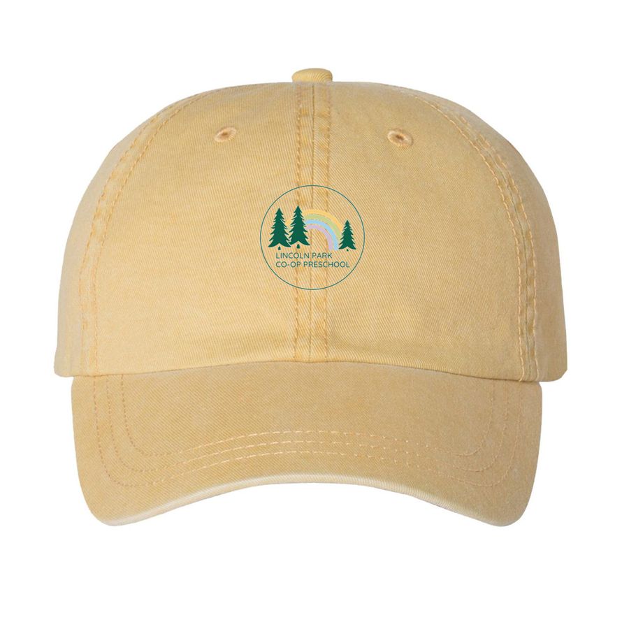 Lincoln Park Hats!, a Mustard Printed Pigment Dye Baseball Cap