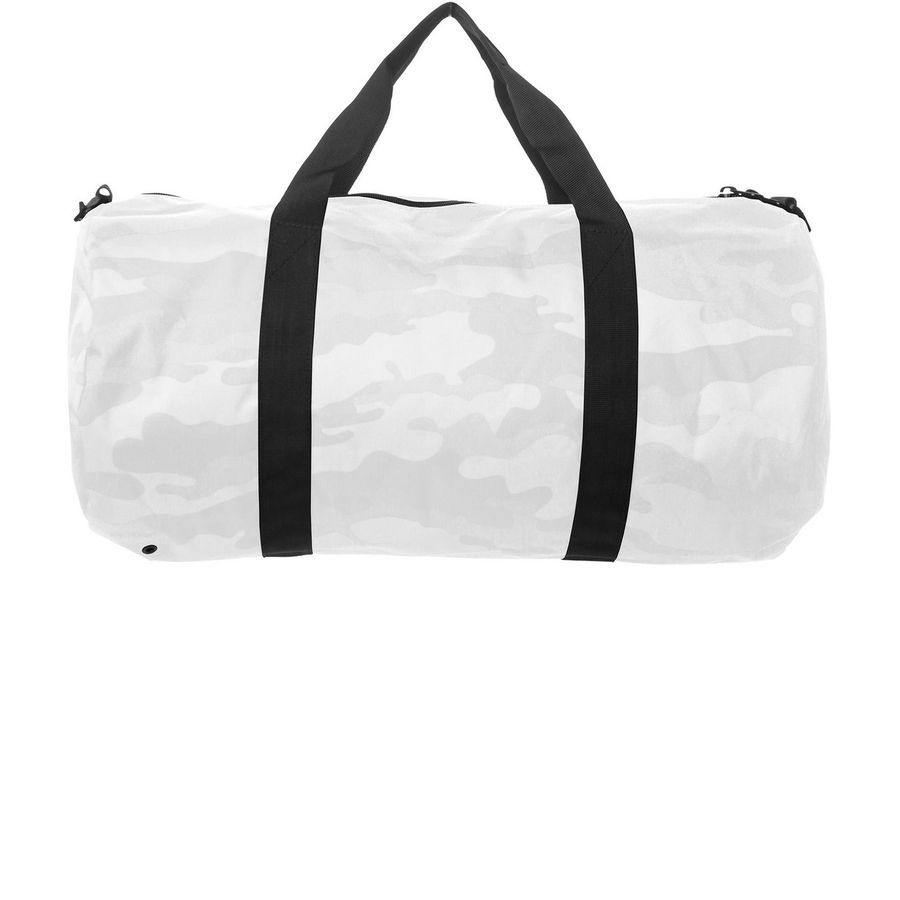 Saints Nation Duffle, a White Camo Day Tripper Duffel Bag (back-view)