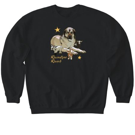 Judge and Goat Kids, a Black Softstyle Crewneck Sweatshirt