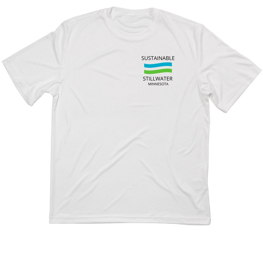 SSMN Logo Performance Gear, a White Classic Performance Tee