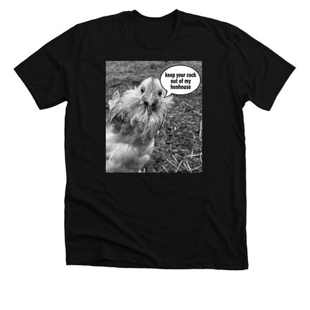 No cocks in the henhouse&nbsp;, a Solid Black Blend Premium Unisex Tee