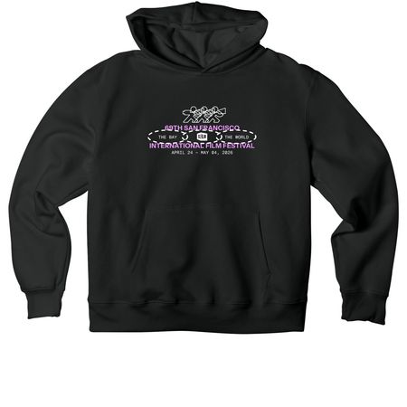 2026 SFFILM Festival Hoodie, a Vintage Black Premium Heavyweight Pullover Hoodie