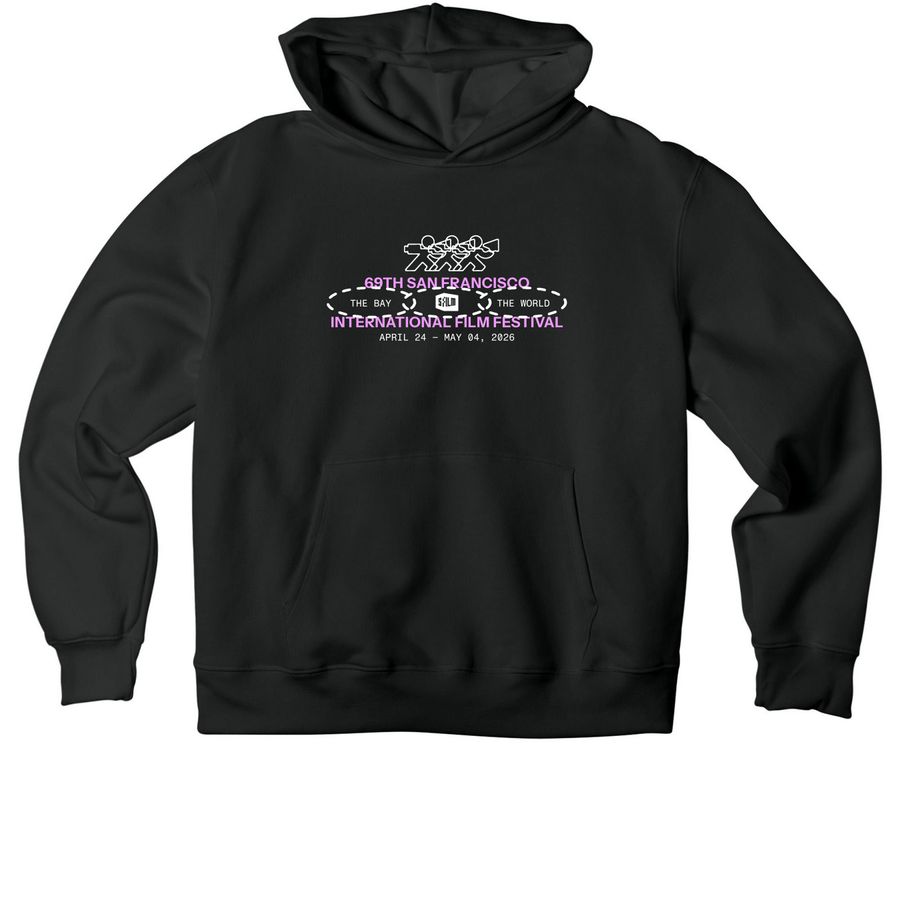 2026 SFFILM Festival Hoodie, a Vintage Black Premium Heavyweight Pullover Hoodie