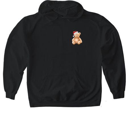 Holiday Mr. Teddy, a Black Gildan Softstyle Pullover Hoodie