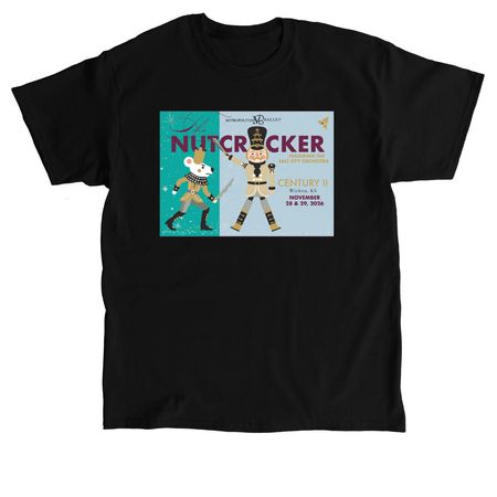 2026 Nutcracker Merch- Adult, a Black Classic Unisex Tee