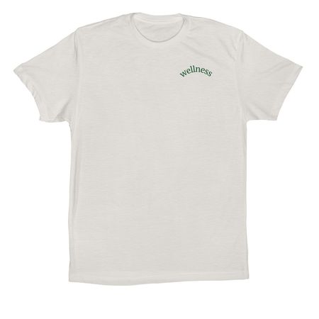 wellness club, a Vintage White Premium Cotton Tee