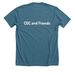 2026 Out of the Darkness Walk, a Heather Deep Teal Premium Unisex Tee (back-view)