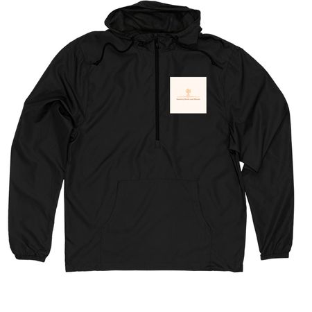 The Sensory Roots & Bloom Co.&nbsp;, a Black Quarter-Zip Windbreaker