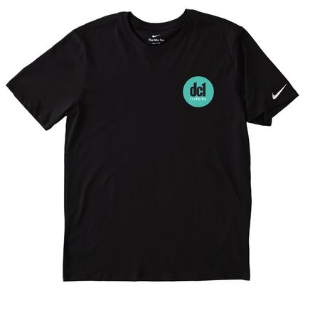 dc1 athletic apparel, a Black Nike Dri-FIT Jersey Blend Performance Tee