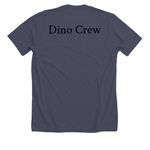 Dino dash crew shirts&nbsp;, a Heather Midnight Navy Premium Unisex Tee (back-view)