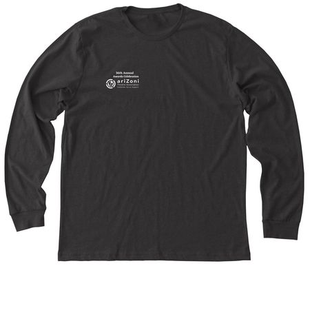 2026 ariZoni ADULT Ceremony Nominee Apparel, a Dark Grey Heather Premium Long Sleeve Tee
