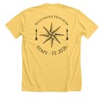 Wayfinder Shirts, a Heather Yellow Gold Premium Unisex Tee (back-view)