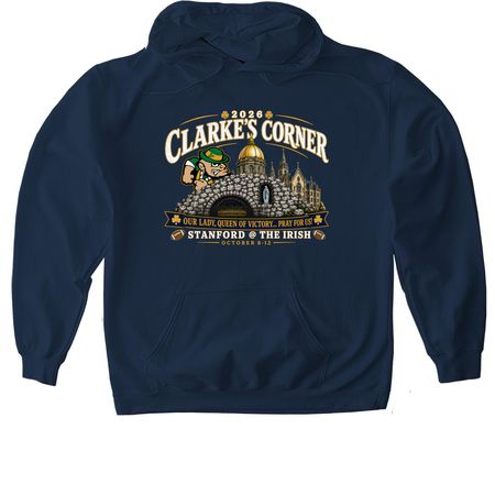 2026 Official Shirt-Navy, a Navy Gildan Softstyle Pullover Hoodie