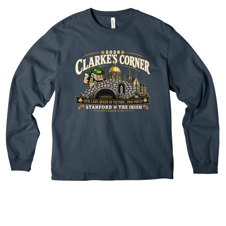 2026 Official Shirt-Navy, a Vintage Navy Unisex Heavyweight Long Sleeve Tee