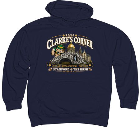 2026 Official Shirt-Navy, a Classic Navy Midweight Pullover Hoodie