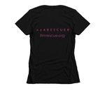 Rrrrescue Basic Tees, a Black Women's Slim Fit Tee (back-view)