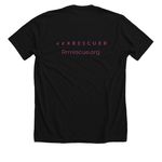 Rrrrescue Basic Tees, a Solid Black Blend Premium Unisex Tee (back-view)