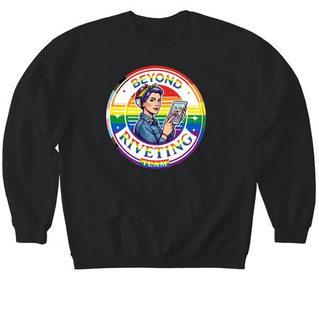 Show your PRIDE, a Black Softstyle Crewneck Sweatshirt
