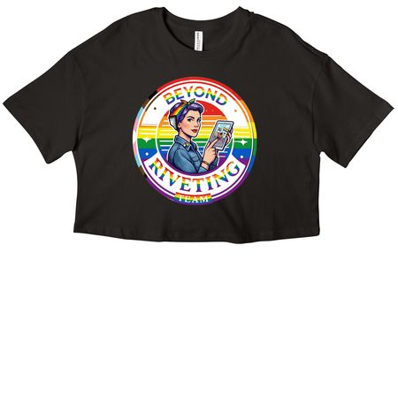 Show your PRIDE, a Black Women?s Cropped Cotton Tee