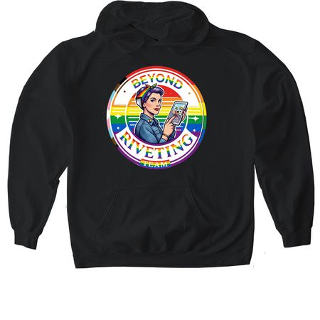 Show your PRIDE, a Black Gildan Softstyle Pullover Hoodie