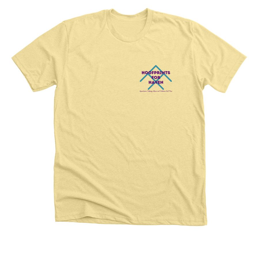 Hoofprints for HAVEN 2026, a Heather French Vanilla Premium Unisex Tee