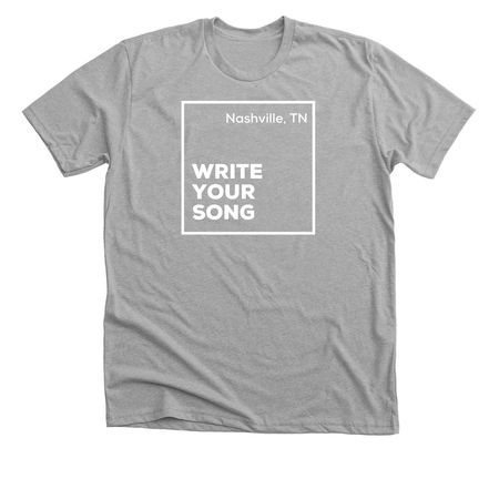 Write Your Song - Box, a Athletic Heather Premium Unisex Tee