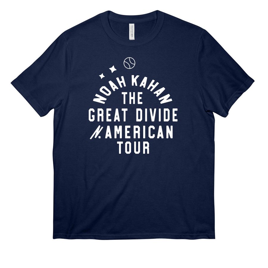 Noah Kahan Citi Field T Shirt, a Strong Navy All-American Unisex Tee