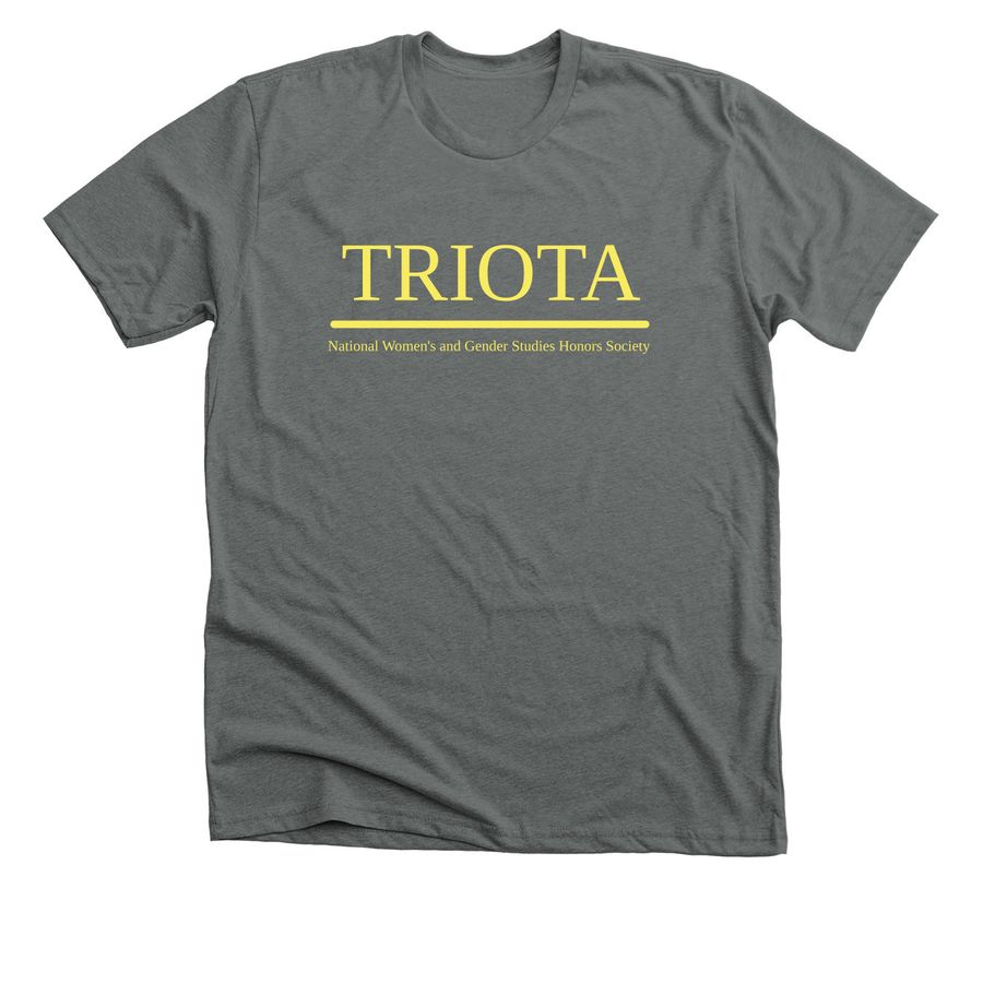 TRIOTA LINE YELLOW, a Heavy Metal Premium Unisex Tee